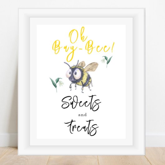 Bij - Snoepjes en lekkernijen Poster