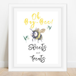 Bij - Snoepjes en lekkernijen Poster