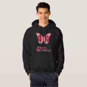 Bij Social Hashtag Vlinder Hoodie (Voorkant volledig)