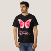 Bij Social Hashtag Vlinder T-shirt (Voorkant volledig)