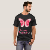 Bij Social Hashtag Vlinder T-shirt (Voorkant volledig)