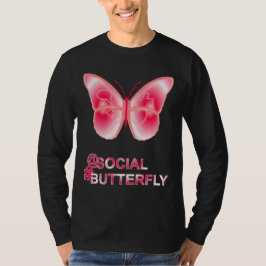 Bij Social Hashtag Vlinder T-shirt