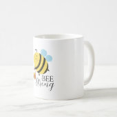 Bij Sterk Een Zoem Van Positiviteit Koffiemok (Voorkant rechts)