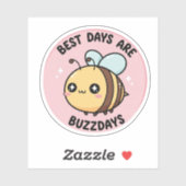 Bij sticker – Cute Kawaii Hommell (Vel)