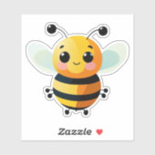 Bij sticker voor waterfles (Vel)