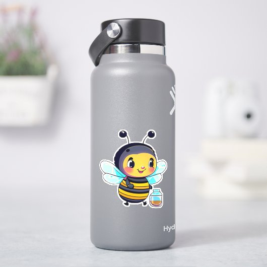 Bij sticker voor waterfles (HydroFlask)