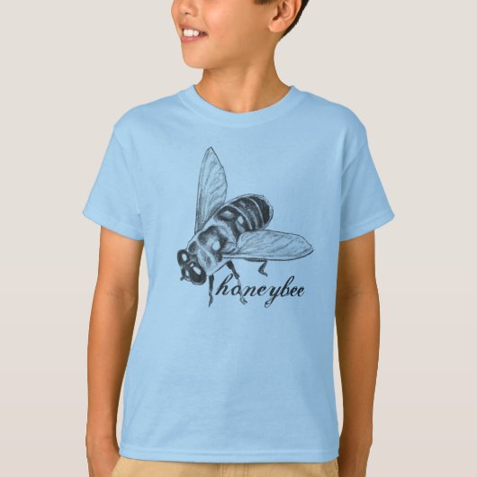 Bij T-shirt Kind Honingbij Bug Shirt Bug Shirt (Voorkant)
