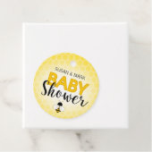 Bij thema baby shower Cirkel Label (In situ)