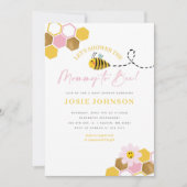 Bij-thema baby shower uitnodiging (Voorkant)