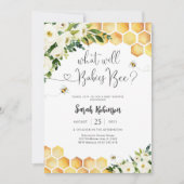 Bij Thema Baby Shower Uitnodiging (Voorkant)