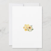 Bij Thema Baby Shower Uitnodiging (Achterkant)