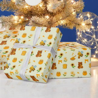 Bij-thema wikkelpapier cadeaupapier