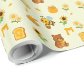 Bij-thema wikkelpapier cadeaupapier (Rol Hoek)