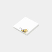 Bij-tje Bezig met Niets Grappige Bij Post-it® Notes (Schuin)