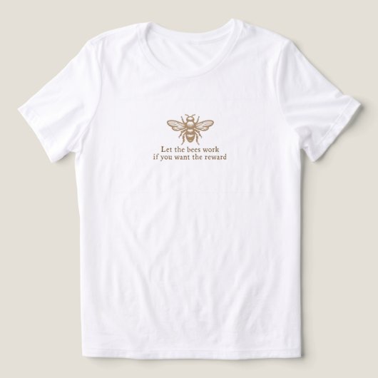 Bij Tri-Blend T-shirt (Design voorkant)
