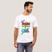 Bij twijfel, check het gewoon uit, grappig T-shirt (Voorkant volledig)