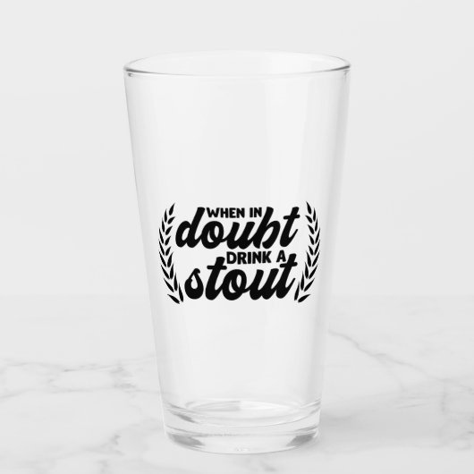 Bij twijfel drink een stout glas (Voorkant)