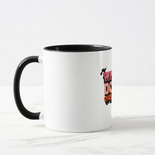 Bij twijfel, overdenk het - Witty Modern Design Mok (Links)