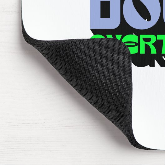 Bij twijfel, overdenk het - Witty Modern Design Muismat (Hoek)