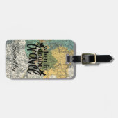 Bij twijfel reizen  Wereldkaart op maat Bagagelabel (Voorkant horizontaal)