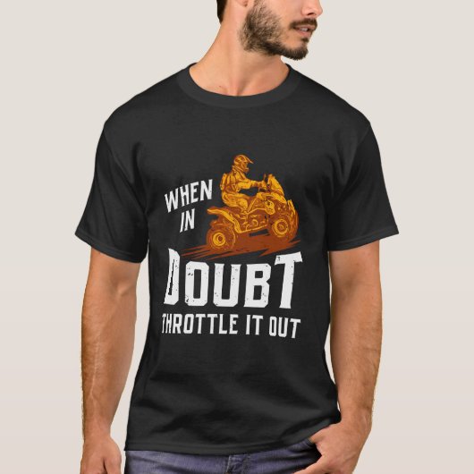 Bij twijfel smolt het vier wieler Quad Fu T-shirt (Voorkant)