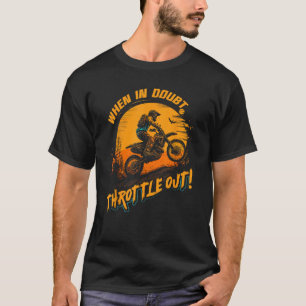 Bij twijfel smolt u motorcross crossmotor Ri T-shirt