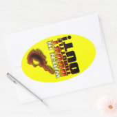 Bij twijfel smolt vuile fiets motorcross sti uit ovale sticker (Envelop)