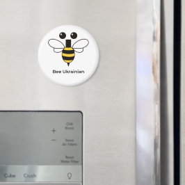 Bij Ukraïens Mooie Minimalistische Ronde Magneet