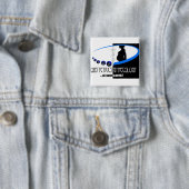 BIJ UW CERVIX - OB / GYN (GYNECOLOGIST HUMOR) VIERKANTE BUTTON 5,1 CM (In situ)