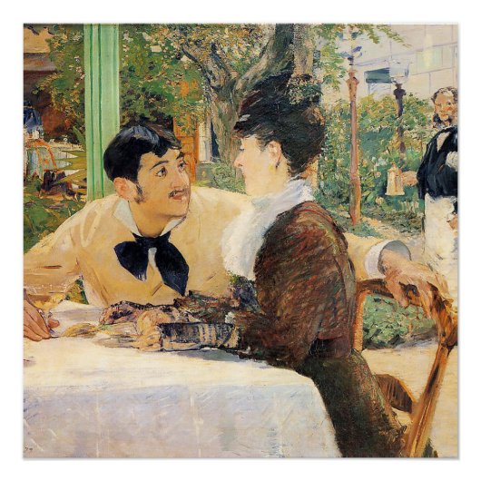 Bij vader Lathuille's Edouard Manet Perfect Poster (Voorkant)