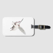 Bij varkens die naar de speelkaarten vliegen bagagelabel (Voorkant (horizontaal))