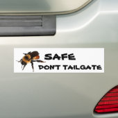 "Bij" veilig, niet achterklep Bumpersticker (Op auto)