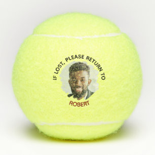 "Bij verlies terugbezorgen aan" Grappige aangepast Tennisballen