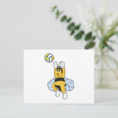 Bij Volleybal Sport Briefkaart (Staand voorkant)