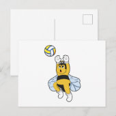 Bij Volleybal Sporten Briefkaart (Voorkant / Achterkant)