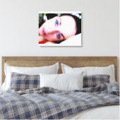Bij vrede canvas afdruk (Insitu (Slaapkamer))