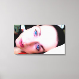 Bij vrede canvas afdruk