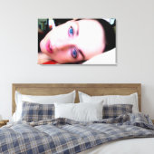 Bij vrede canvas afdruk (Insitu (Slaapkamer))