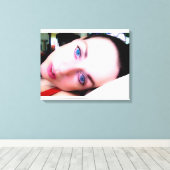 Bij vrede canvas afdruk (Insitu (Houten vloer))