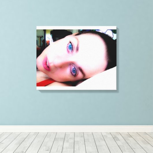 Bij vrede canvas afdruk (Insitu (Houten vloer))
