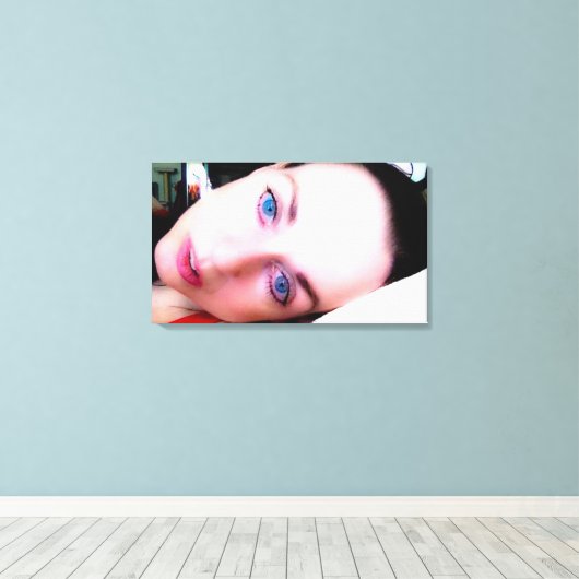 Bij vrede canvas afdruk (Insitu (Houten vloer))