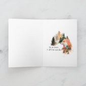 bij vrede ~ Fox en Full Moon Woodland Kaart (Binnen)