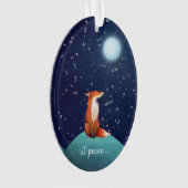 bij vrede, persoonlijke feestdagen en kerstmis met ornament (voorkant)