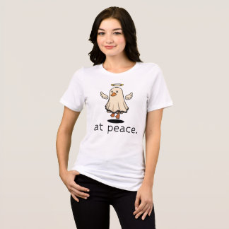 Bij Vredige Engel Gans, Halloween Donkere Humor Ca Tri-Blend Shirt