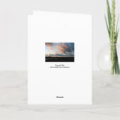 Bij Vreedzame Hemel 2 van de Zonsondergang de Bedankkaart (Achterkant)