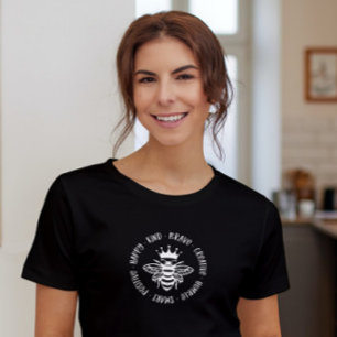 Bij vriendelijk eenvoudige moderne inspirerende ty t-shirt