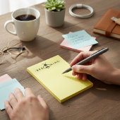 Bij vriendelijke gele en zwarte hommel post-it® notes