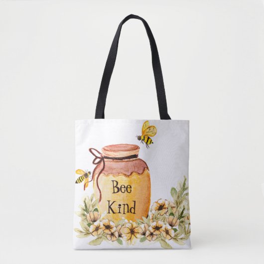 Bij vriendelijke honingpot tote bag (Voorkant)
