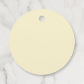 Bij wilde bloemen bruidsshower cadeautag bedankjes labels (Achterkant)