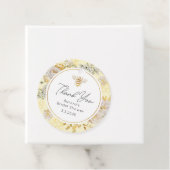 Bij wilde bloemen bruidsshower cadeautag bedankjes labels (In situ)